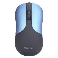 Marvo DMS002BL kancelářská drátová myš modrá
