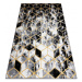 Dywany Łuszczów Kusový koberec Gloss 409A 82 3D cubes black/gold/grey - 80x150 cm