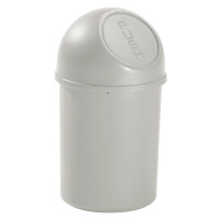 helit Samozavírací nádoba na odpadky z plastu, objem 6 l, bal.j. 6, v x Ø 375 x 216 mm, světlá š