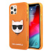 Karl Lagerfeld KLHCP12LCHTRO hard silikonové pouzdro iPhone 12 Pro Max 6.7" orange glitter Choup