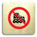 Accept Piktogram "zákaz jízdy na kolečkových bruslích" (80 × 80 mm) (zlatá tabulka - barevný tis