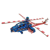 Woodcraft construction kit Dřevěné 3D puzzle Americký bojový vrtulník Apache