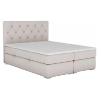 Tempo Kondela Postel ESHLY boxspring, 180x200, béžová + kupón KONDELA10 na okamžitou slevu 3% (k