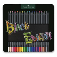 Pastelky Faber-Castell Black Edition v plechové krabičce - 24 barev