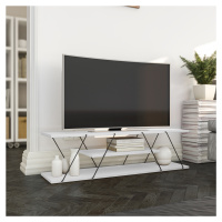 Televizní stolek CANAZ bílý černý