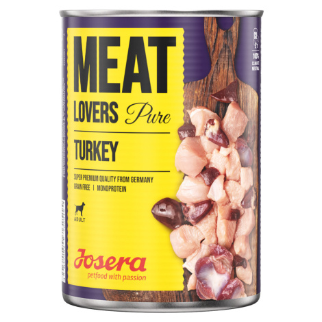 Výhodné balení Josera Meatlovers Pure 12 x 800 g - krocaní