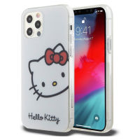 Hello Kitty IML Head Logo Kryt iPhone 12/12 Pro bílý