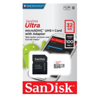 SanDisk MicroSDHC 32GB Ultra Lite + SD adaptér