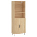 vidaXL Skříň highboard dub sonoma 69,5 x 34 x 180 cm kompozitní dřevo