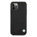 BMW BMHCP12MRCDPK hard silikonové pouzdro iPhone 12 / 12 Pro 6.1" black Leather Deboss