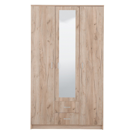 Kombinovaná skříň se zrcadlem 3d nerea - dub šedý