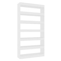 Shumee dělící stěna bílá 100×30×198 cm kompozitní dřevo, 811772