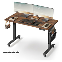 SONGMICS Elektricky nastavitelný psací stůl Vasagle Outer 120 cm hnědý/černý