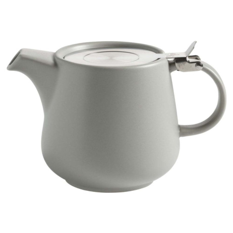 Světle šedá porcelánová čajová konvice se sítkem Maxwell & Williams Tint, 600 ml