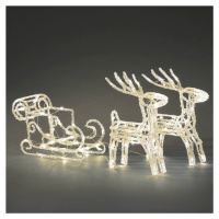 Konstsmide Christmas LED světelná figurka saně se 2 soby, IP44