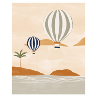 Ilustrace Airballoons In Dessert, Ivy Green Illustrations, 30 × 40 cm