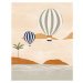 Ilustrace Airballoons In Dessert, Ivy Green Illustrations, 30 × 40 cm