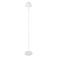 Bílá stojací lampa se skleněným stínidlem (výška 120 cm) Glenn – Trio