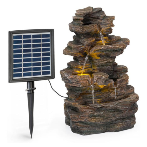 Blumfeldt Messina, kaskádová zahradní fontána, solární provoz, 4 úrovně, akumulátor