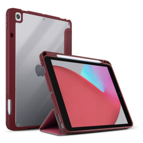 UNIQ Moven Antimikrobiální pouzdro iPad 10.2" (19/20/21)/Air 10,5" (2019)/Pro 10.5" (2017) vínov