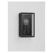 NOVA LUCE venkovní nástěnné svítidlo REGINA antracitový hliník čirý a matný akryl E27 1x12W 220-