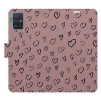 iSaprio Flip pouzdro Heart Dark 02 pro Samsung Galaxy A51