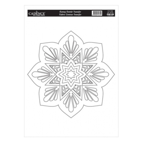 Transferový obrázek na textil Cadence 25 x 35 cm - Mandala 6 Aladine