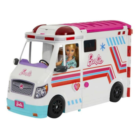 Barbie Ambulance Mobilní klinika set MATTEL doktorka karavan