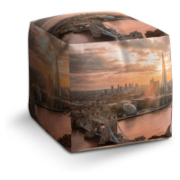 Sablio Taburet Cube Londýn City of London: 40x40x40 cm