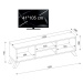 Kalune Design TV stolek YAREN 125 cm bílý