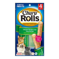 Churu Cat Rolls Chicken wraps&Tuna cream 4x10g