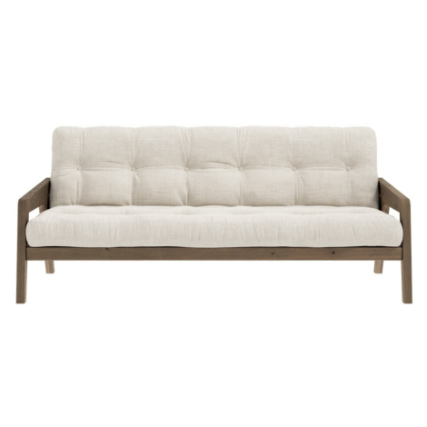 Béžová manšestrová rozkládací pohovka 204 cm Grab - Karup Design