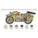 Model Kit military 7406 - Zundapp KS 750 with sidecar (1: 9)