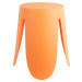Oranžová plastová stolička Ravish – Leitmotiv