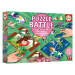 Puzzle Battle pohádky Stories Junior Educa 16 druhů puzzle 144 dílků a 16 karet s obrázky od 4 l