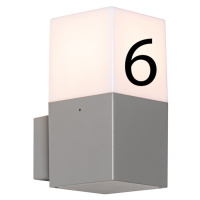 Venkovní nástěnná lampa s číslem domu - Dánsko