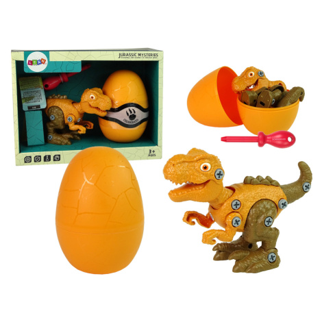mamido  Dinosaurus Tyrannosaurus Rex s vejcem a šroubovákem oranžový