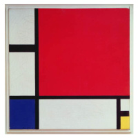 Mondrian, Piet - Obrazová reprodukce Composition with Red, (40 x 40 cm)