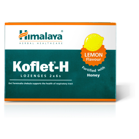 Himalaya Herbals Koflet-H Lemon pastilky s medem 12 ks