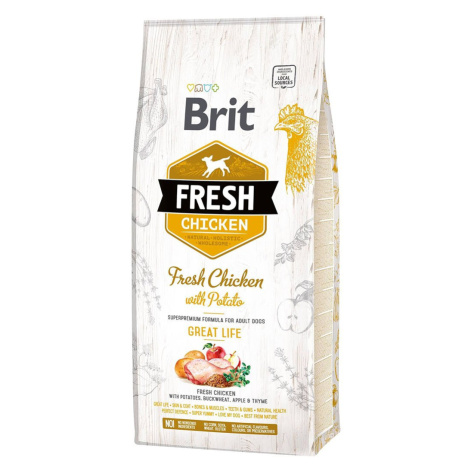 Brit Fresh Dog – Adult – Chicken – Great Life 12 kg
