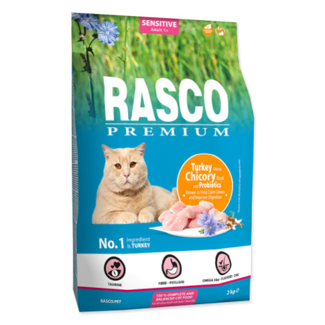 Rasco Premium Cat Sensitive, Turkey, Chicory, Root Lactic acid bacteria 2kg