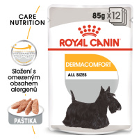 Royal Canin Dermacomfort Dog Loaf - kapsička s paštikou pro psy s problémy s kůží - 12x85g