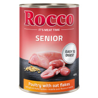 Rocco Senior 24 x 400 g - drůbeží & ovesné vločky