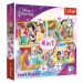 Puzzle Disney princezny: Šťastný den 4v1