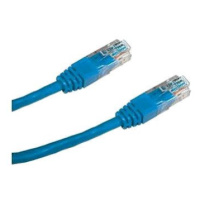 Datacom CAT6, UTP, 0.25m modrý