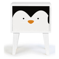 Dětský dřevěný noční stolek Little Nice Things Penguin