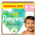 Pampers Harmonie Baby Dětské Plenky Velikost 4, 174 Plenek, 9kg-14kg