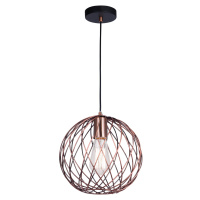 Nova Luce Závěsné měděné industriální svítidlo Eriberto - pr. 250 x 250 x 1250 mm, 60 W, měď NV 