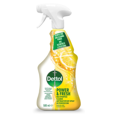 Dettol Power&Fresh Antibakteriálni sprej na povrchy 500 ml citrón a limeta