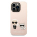 Karl Lagerfeld KLHMP14LSSKCI hard silikonové pouzdro iPhone 14 PRO 6.1" light pink Silicone Karl